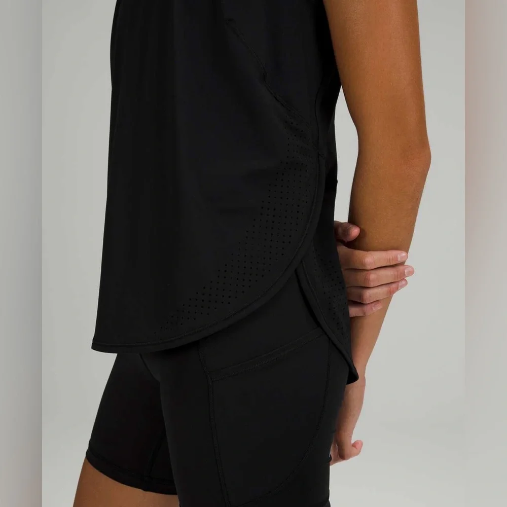 Lululemon High Neck Split Hem Run Tank - Picture 3 of 10